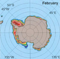 Antarctic summer sea ice